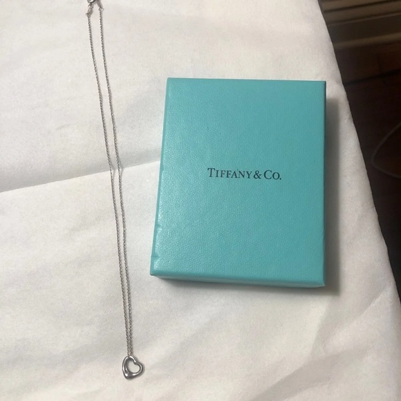 Tiffany & Co. silver open heart necklace - Picture 2 of 4